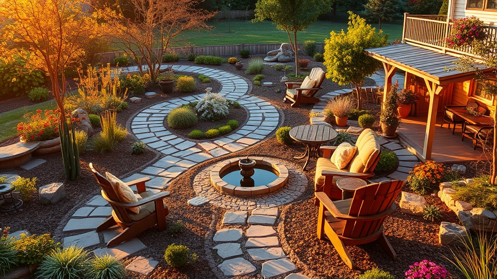 איך לשלב אלמנטים של נוף בגינה שלך