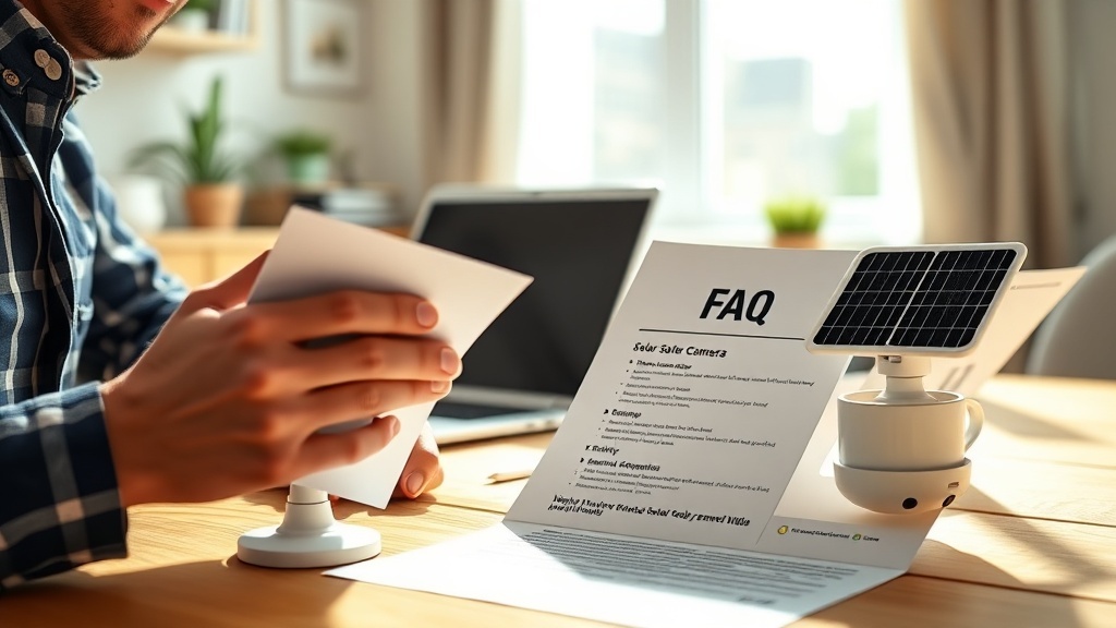 שאלות נפוצות על מצלמת אבטחה סולארית